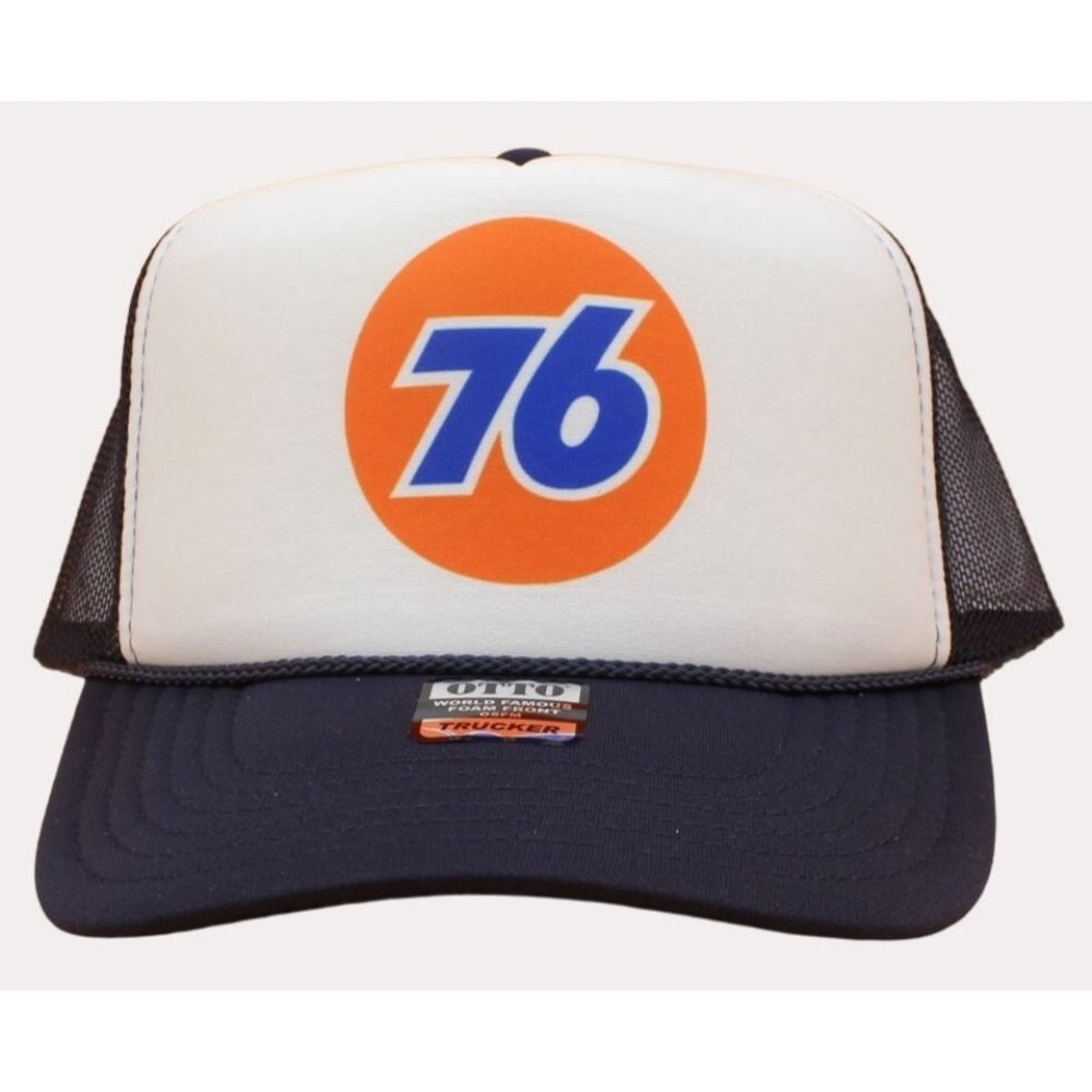 Union 76 Gas Trucker Hat Mesh Cap Snapback Hat Adjustable Vintage